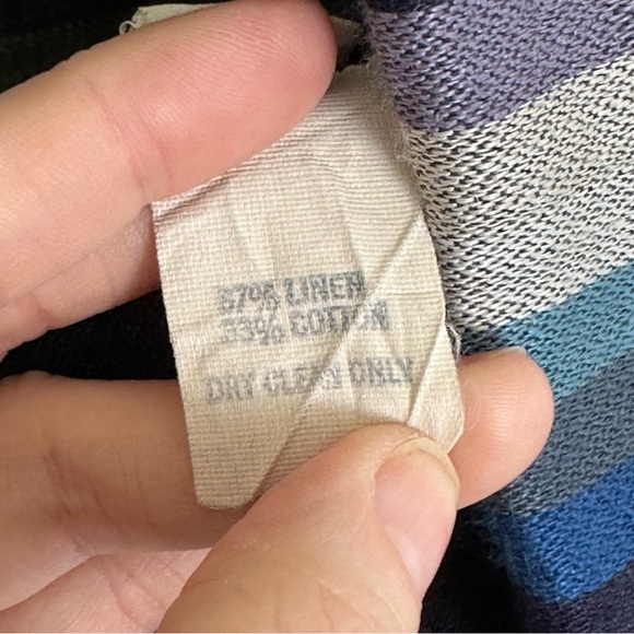 Vintage 1980s Oversized Linen Blend MARYANN RESTIVO Unstructured Blazer, Size 6 - Picture 6 of 12